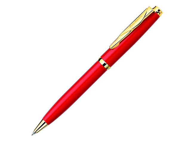 Ручка шариковая с поворотным механизмом Pierre Cardin "GAMME" корпус красный, в подар. упак.