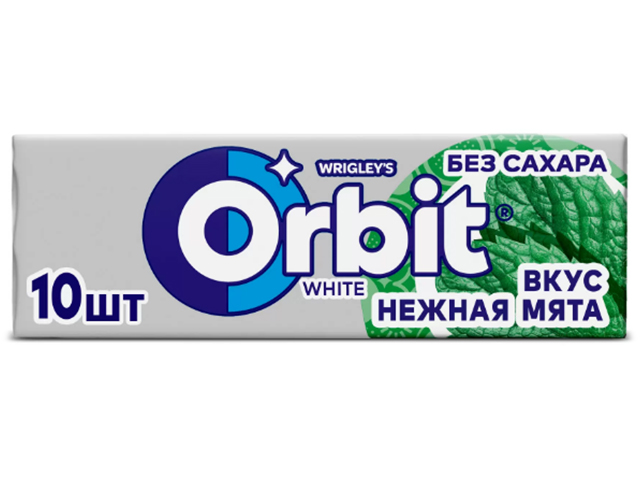 Жевательная резинка ORBIT "Нежная мята" 13,6г. 